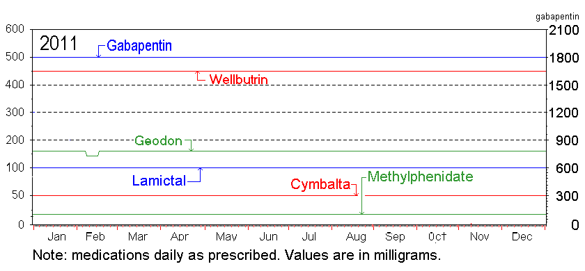 2011 Medications Chart